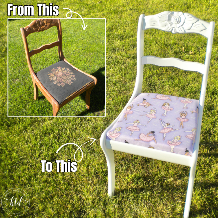 DIY Trash to Treasure Rose Carved Chair Makeover