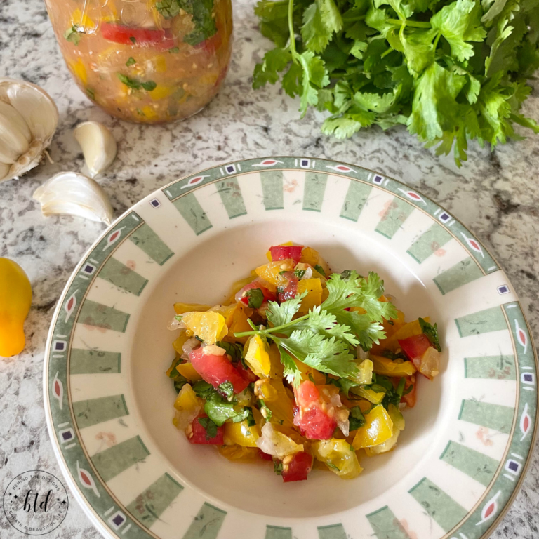 Homemade Yellow Pear Tomato Salsa Recipe