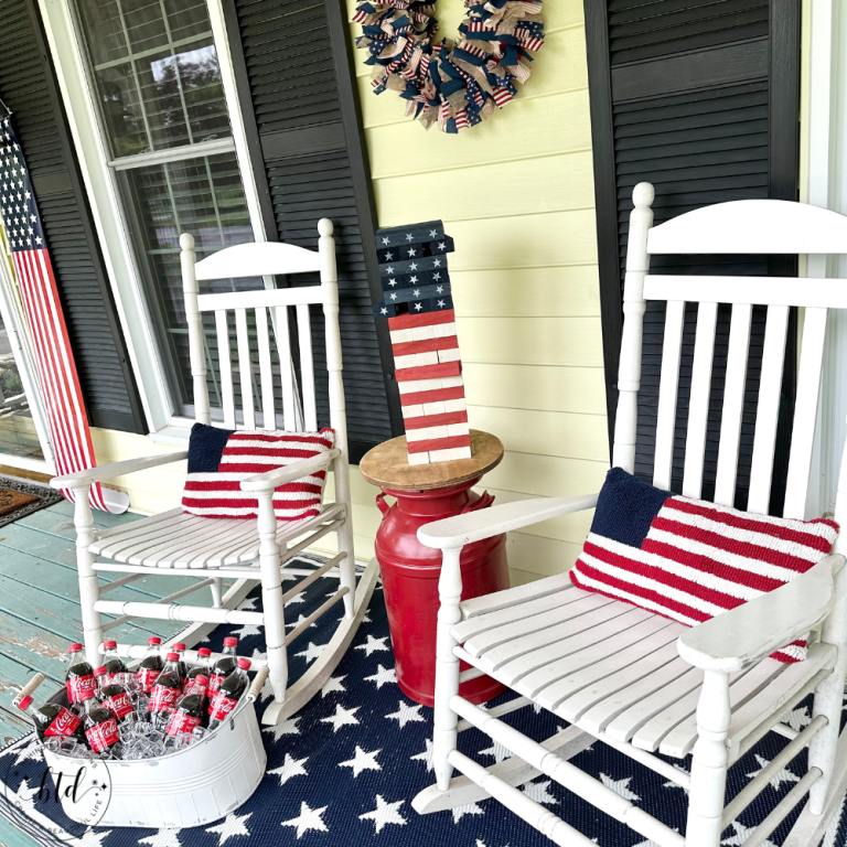 Patriotic Porch Decor Ideas For 4th of July