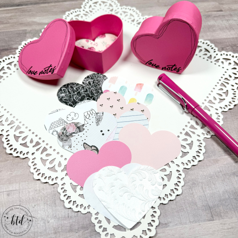 DIY Cricut Keepsake Love Notes Heart Boxes