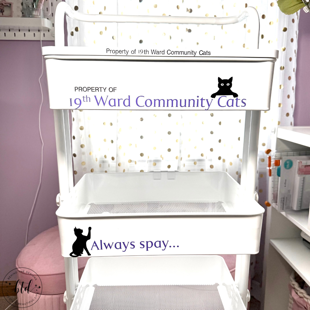 Customize The Purr-fect Craft Cart Using Cricut