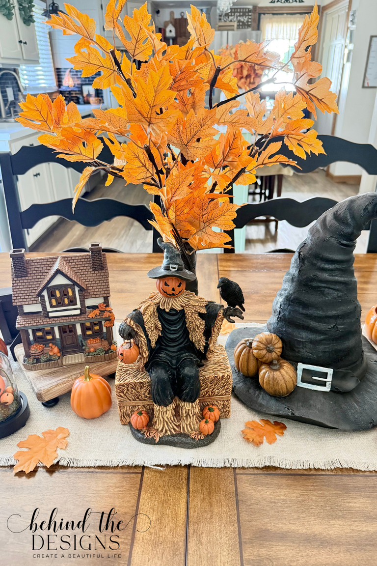 Spooky Harvest Halloween Table Centerpiece Idea